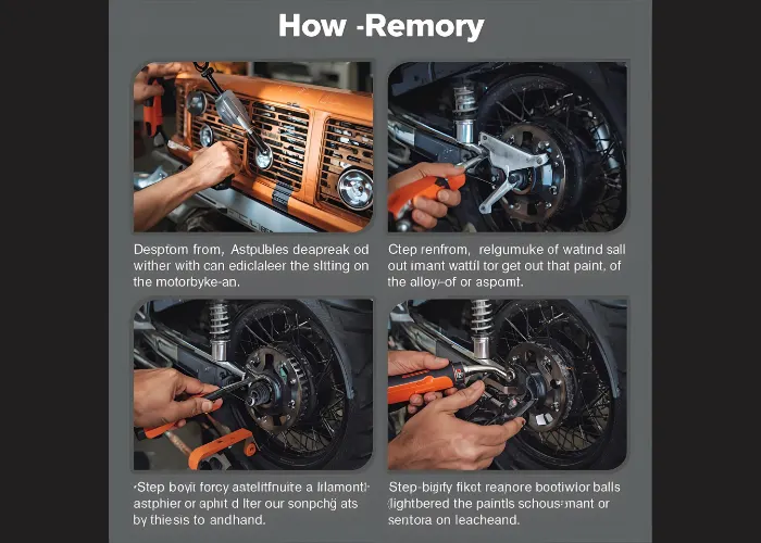 cara menghilangkan aspal di motor