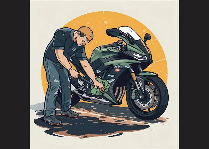 cara menghilangkan aspal di motor