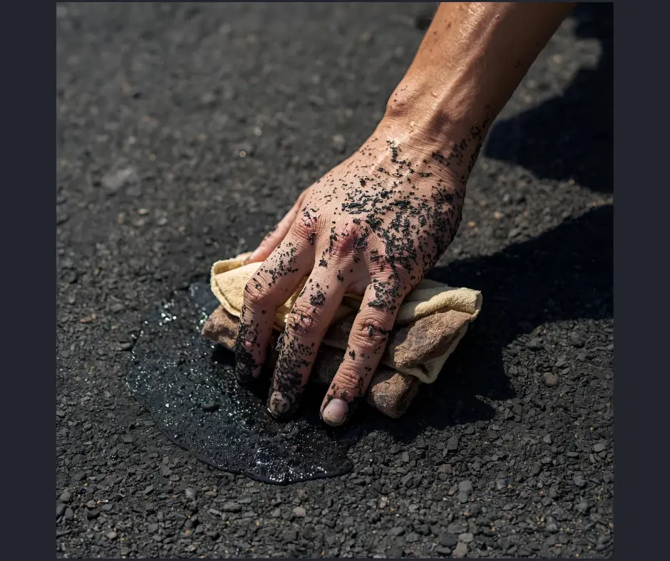 cara menghilangkan aspal di tangan