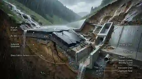 drainase jalan berbukit